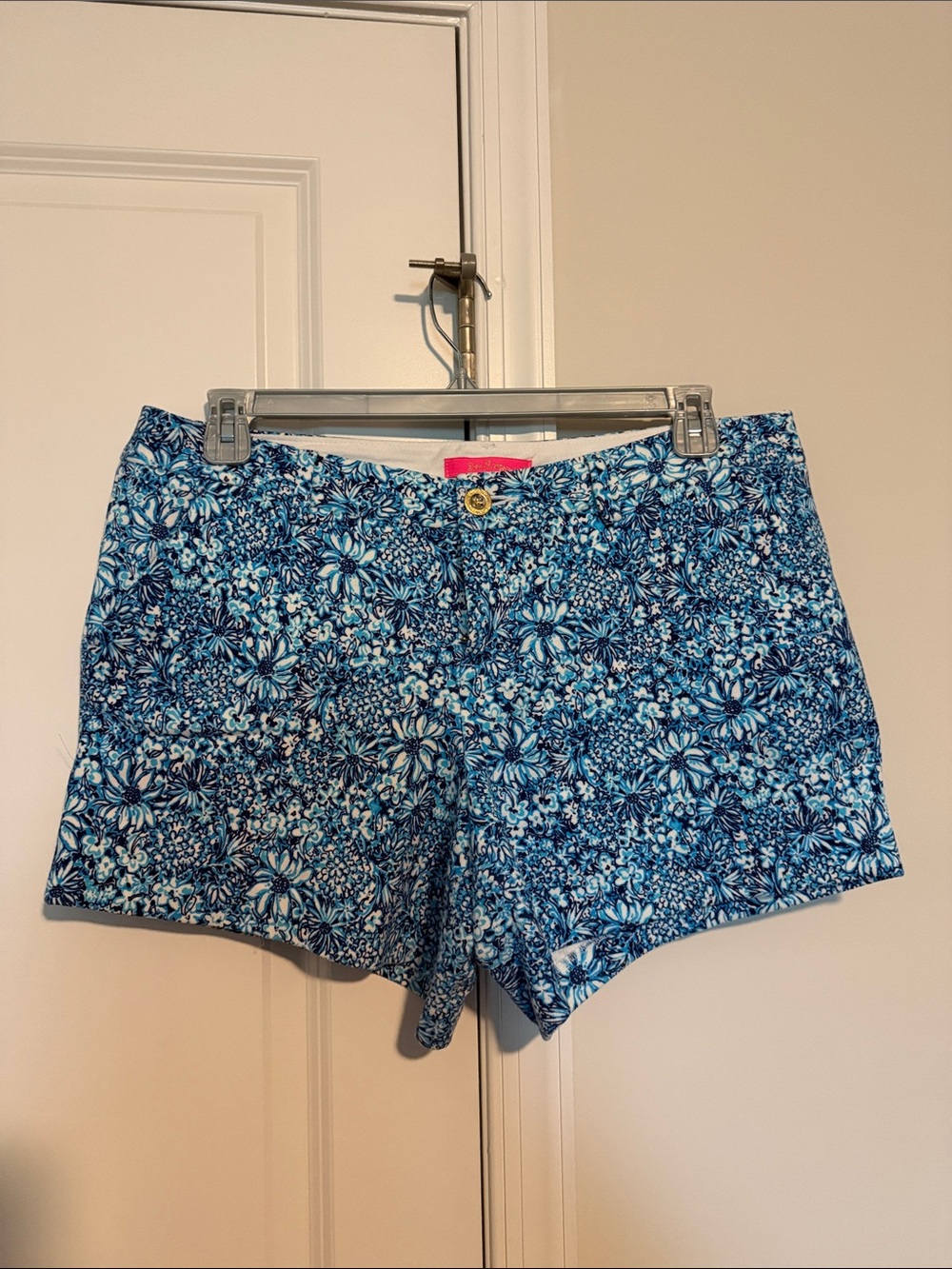Lilly Pulitzer Blue Floral Bermuda Shorts